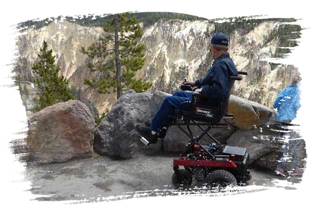 Bounder Plus with seat elevator at Yellowstone Park